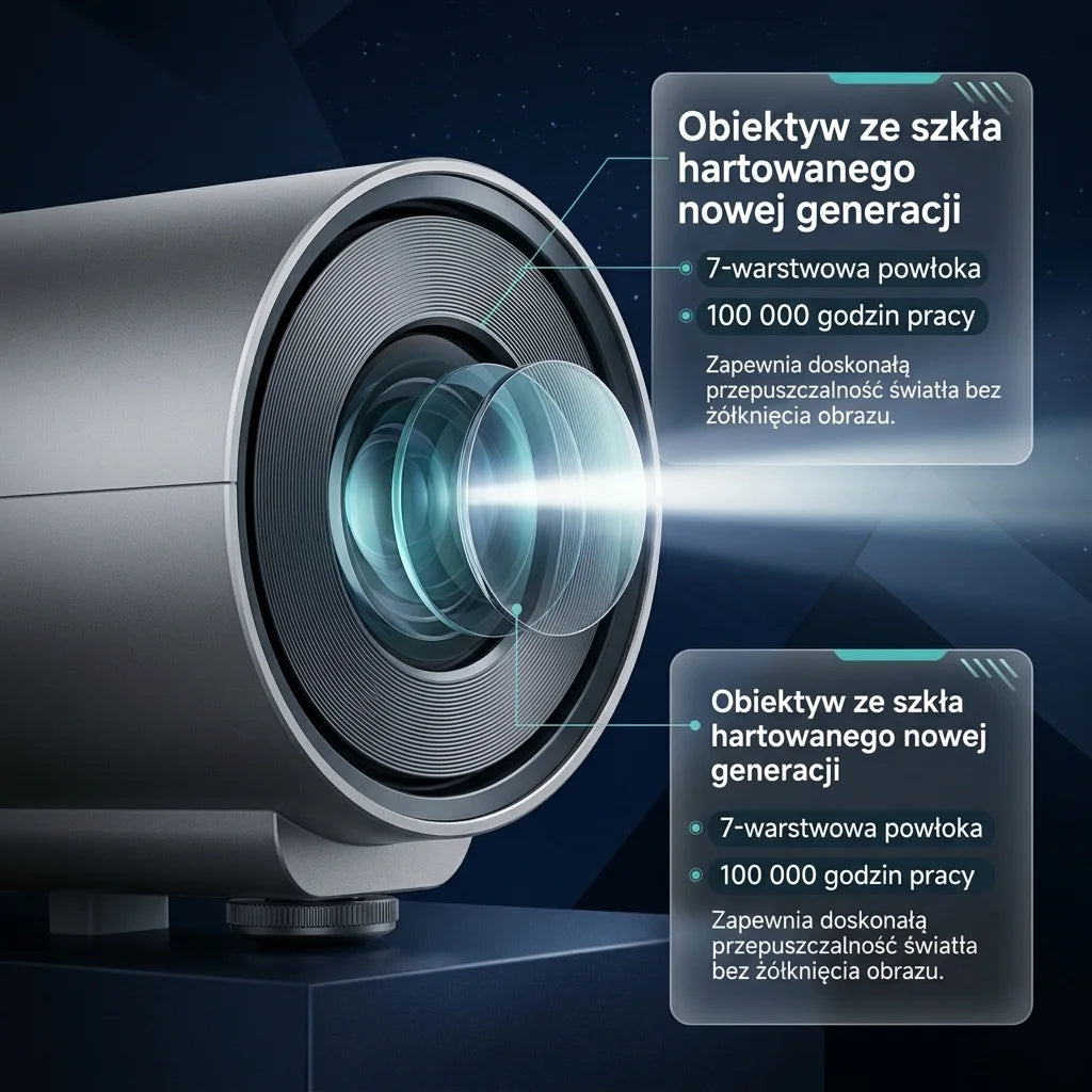 Mini Proyector Inteligente 1080P Soporta 4K con Wi‑Fi