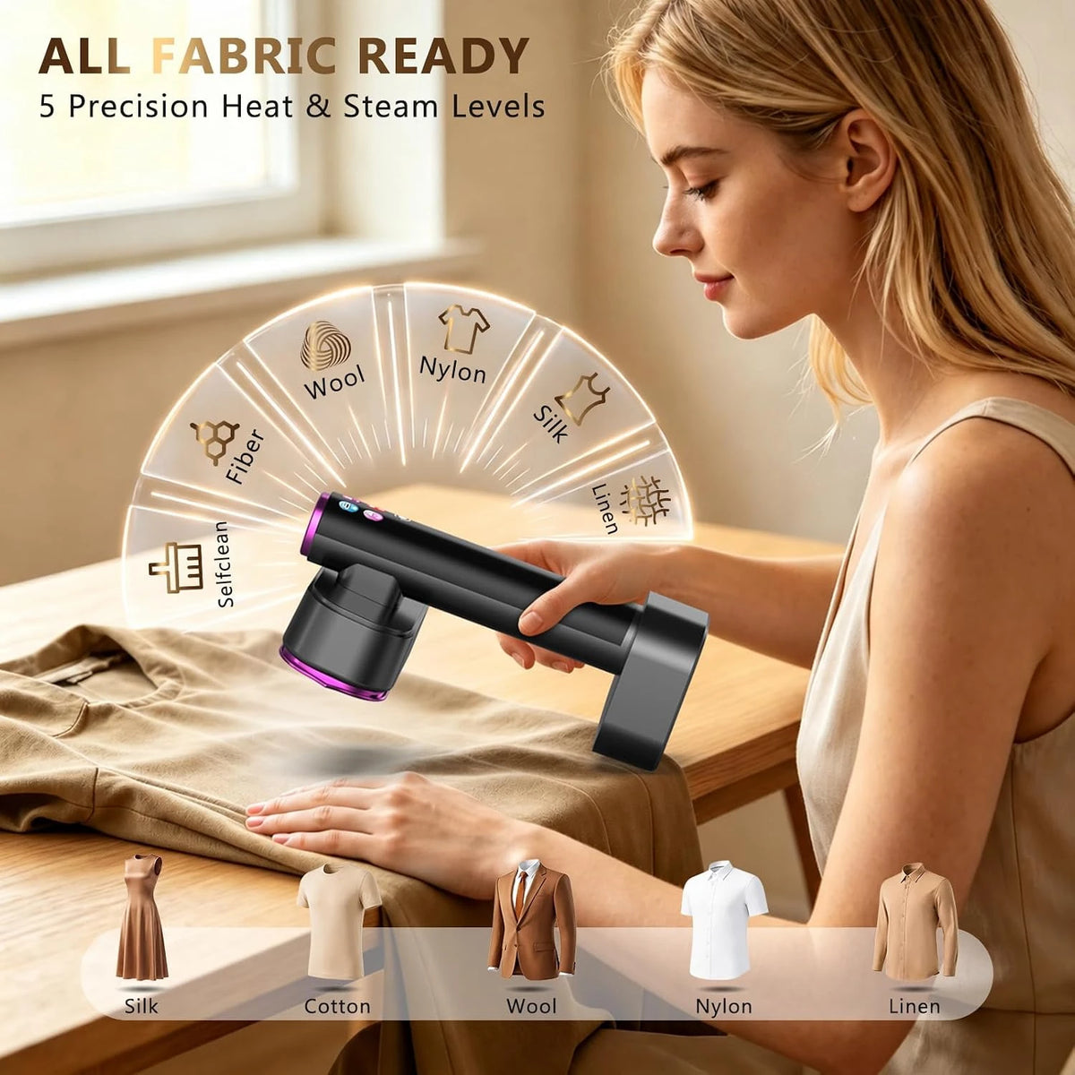 Plancha De Vapor Portátil Plegable Para Ropa