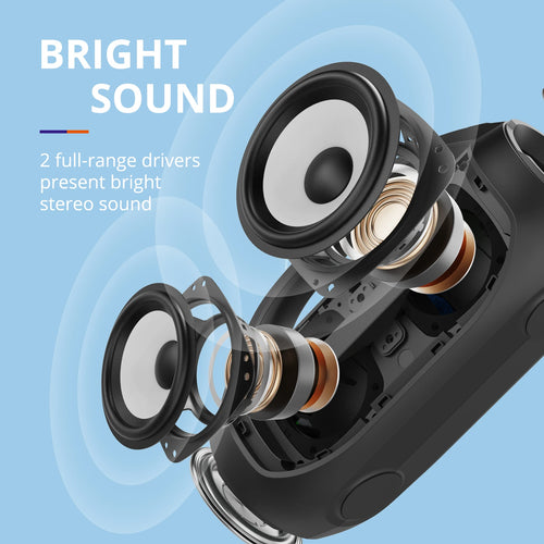 Altavoz Bluetooth Portátil con Graves Potentes y 24 h