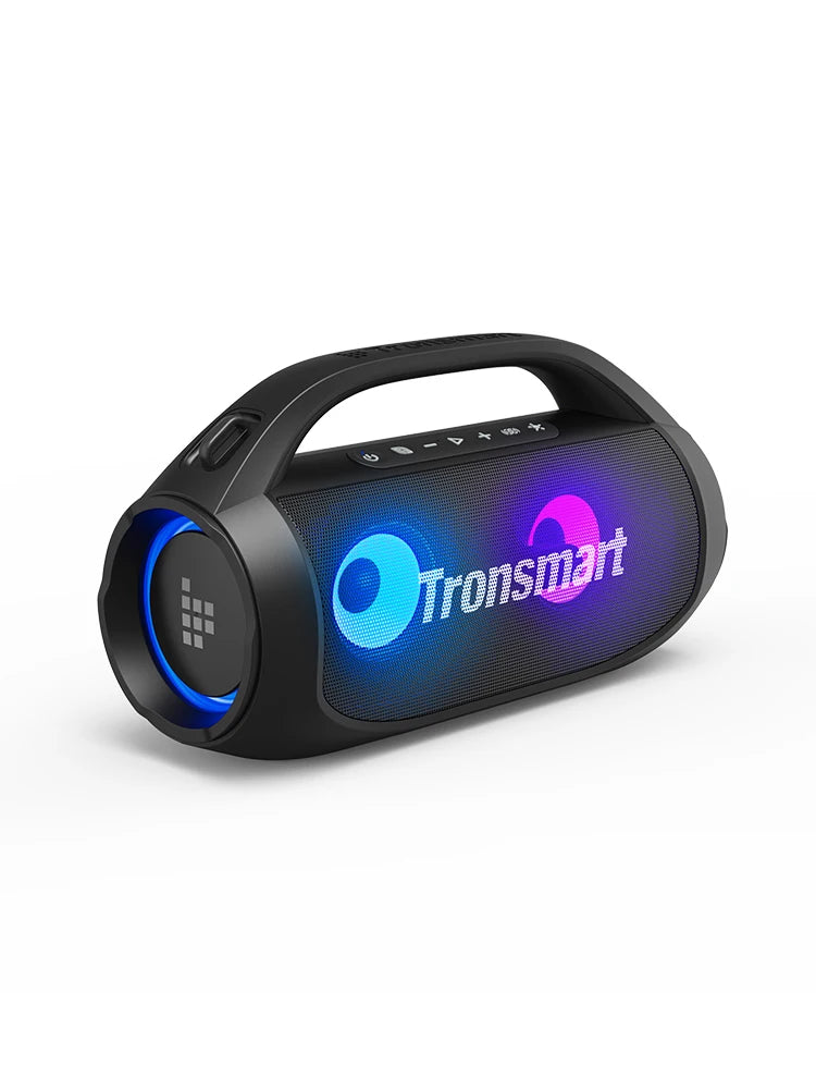 Negro Color Altavoz Bluetooth Portátil con Graves Potentes y 24 h