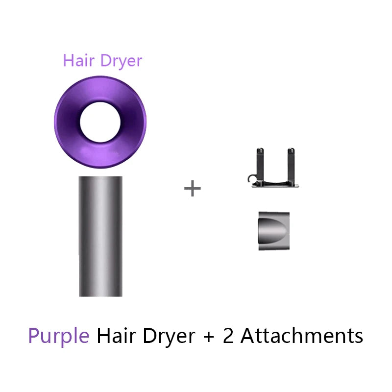 Púrpura 2 accesorios Color Secador De Pelo Iónico 5 En 1 Con Difusor Profesional