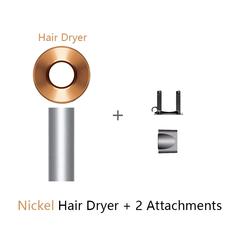 Níquel 2 accesorios Color Secador De Pelo Iónico 5 En 1 Con Difusor Profesional