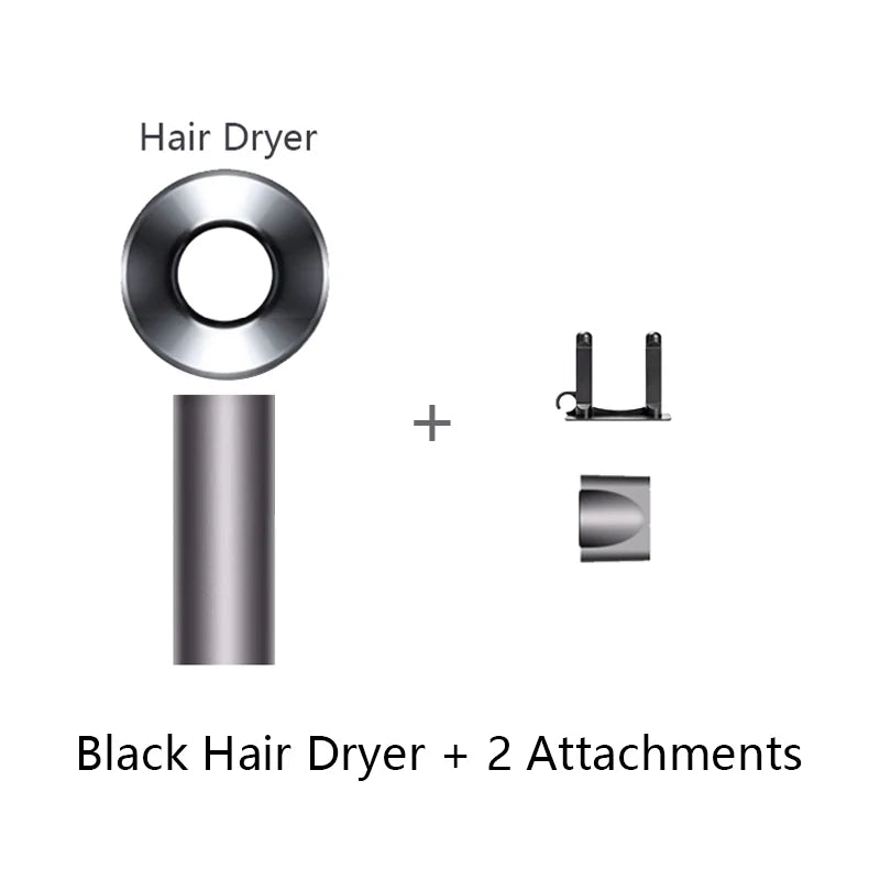Negro 2 accesorios Color Secador De Pelo Iónico 5 En 1 Con Difusor Profesional